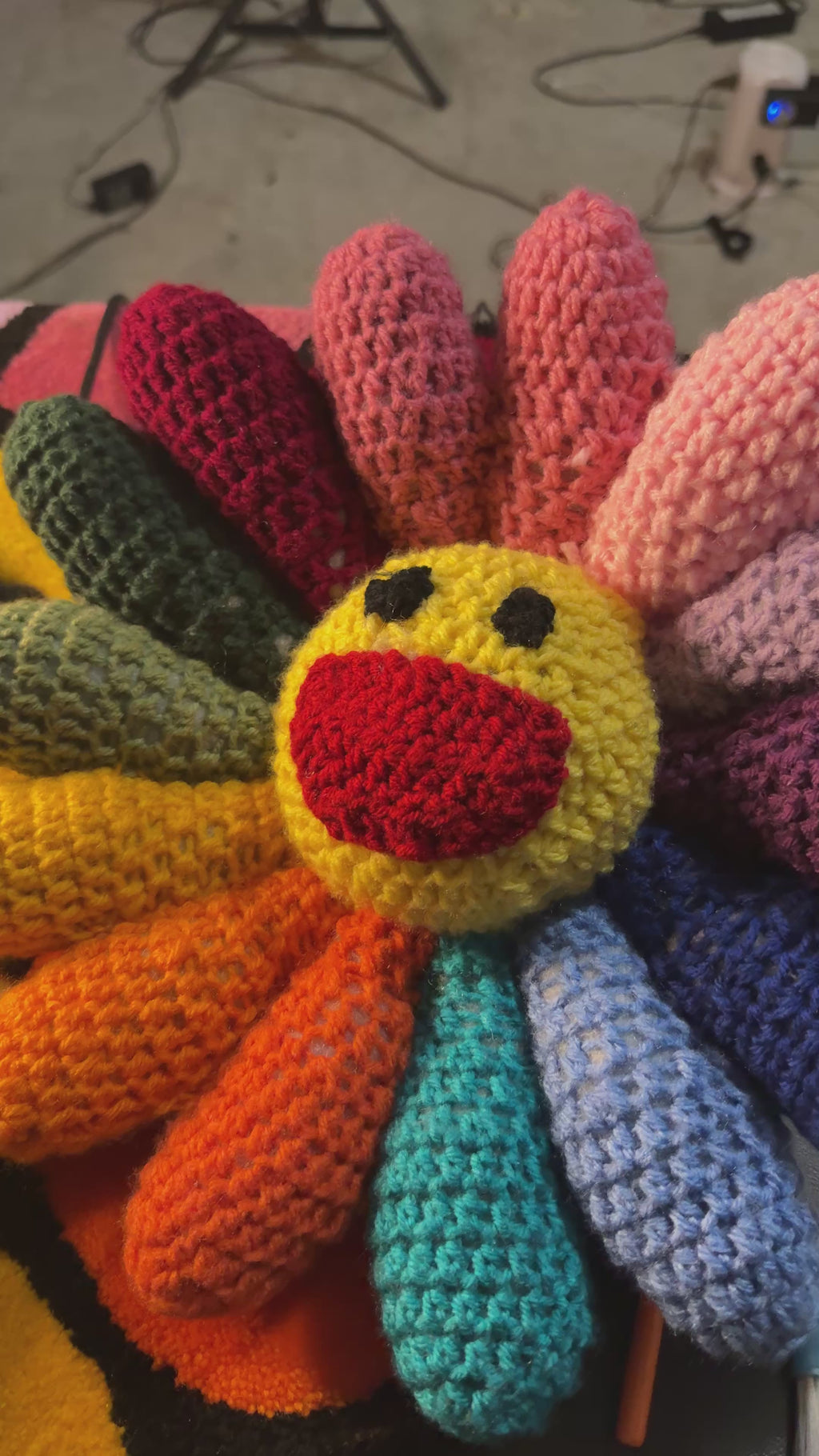 Murakami flower pillow (ON HAND)