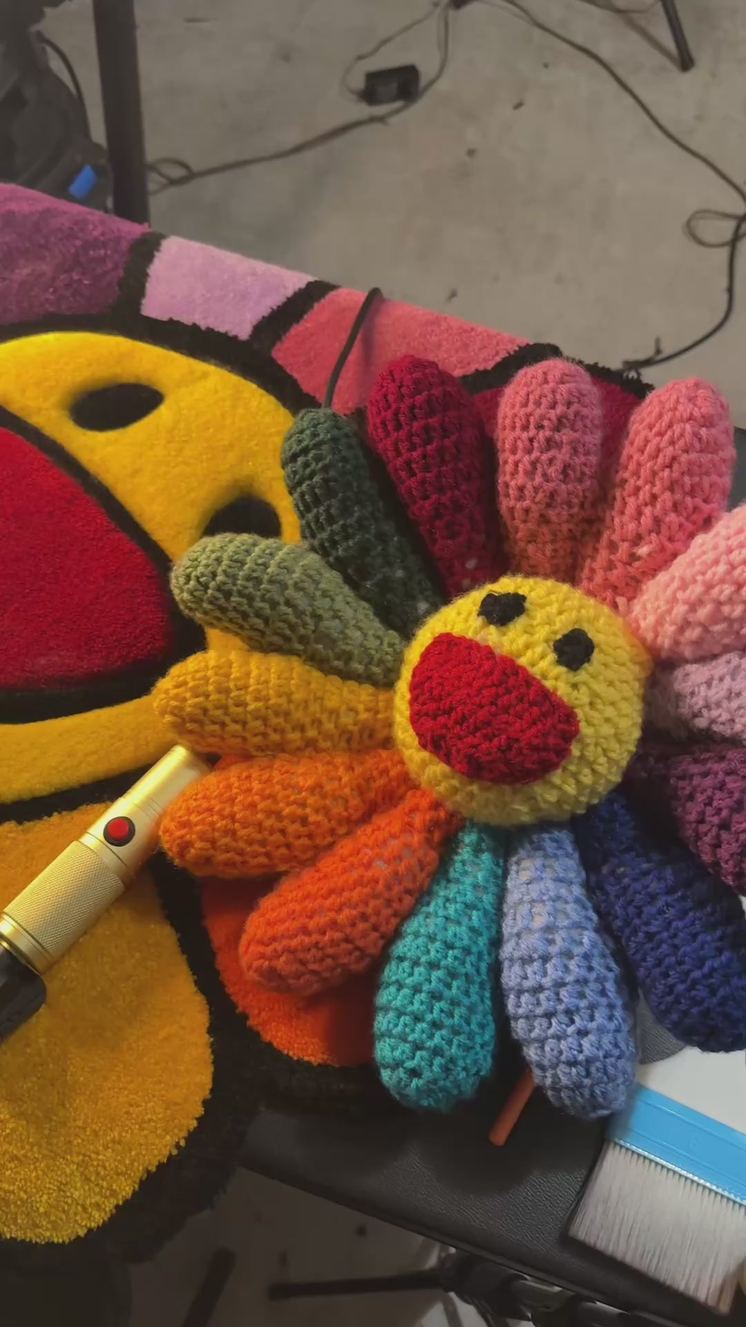 Murakami flower pillow (ON HAND)